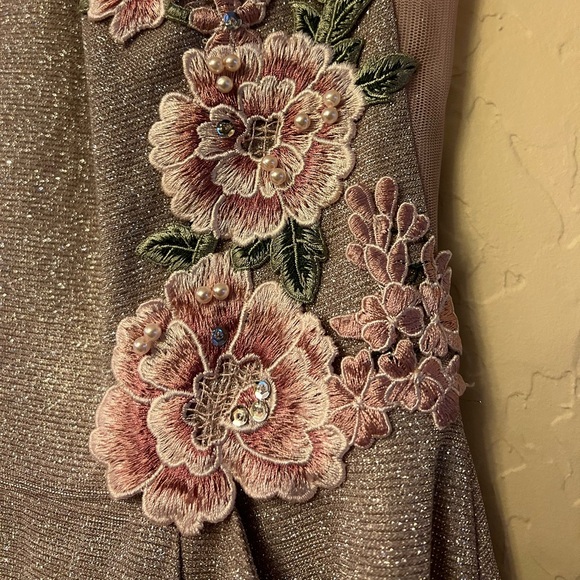 Social Couture Blush Pink Sparkly Dress - Picture 10 of 17